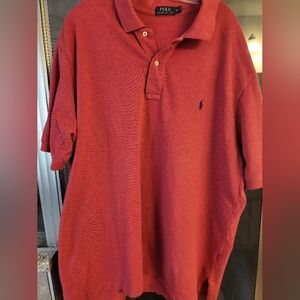 Men's Polo Shirt Size 3XB Red
